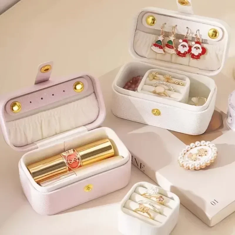 Pu Leather Jewelry Box Multi-layer Storage