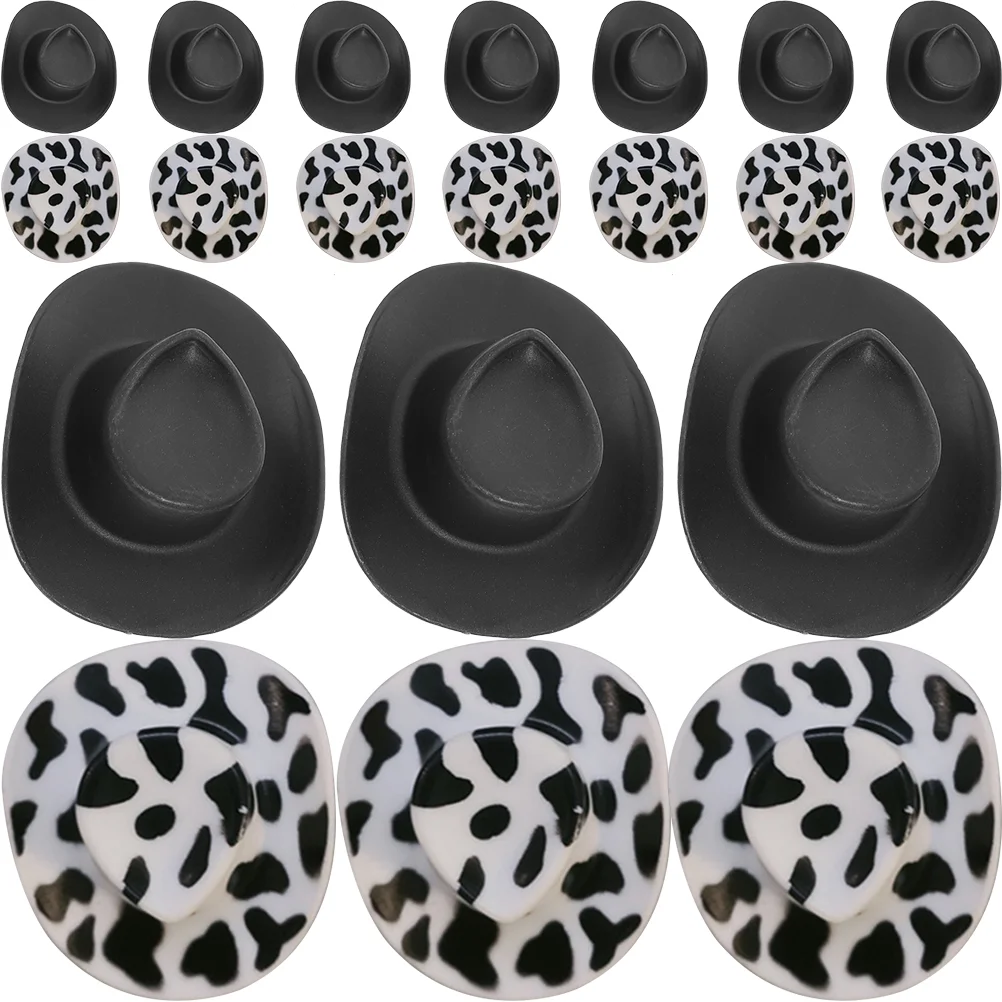 

Mini Doll Hat Miniature Cowgirl Cap Ornament DIY Western Doll Dress Up Accessories