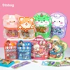 StoBag 50pcs Cartoon Candy Food Packaging Bags Ziplock Cute with Handle Kids Gift Plastic Sealed Cookies Snack Storage Pouches 1