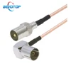 75Ohm RG179 câble TV mâle à femelle 90 ° prise à Angle droit 75Ω RG-179 Pigtail TV