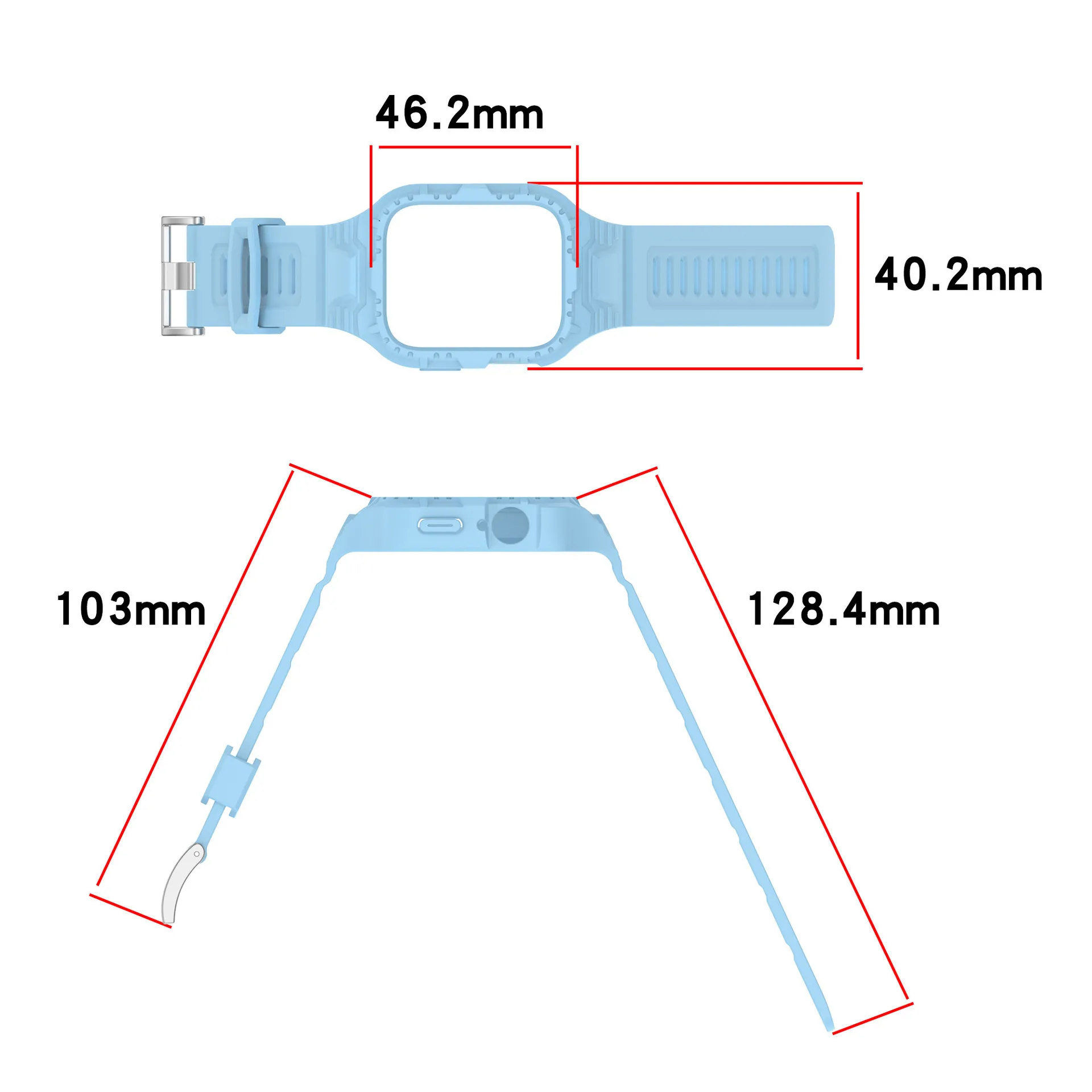 Versatile Smartwatch Accessory Set with Screen Protector and Sports Strap