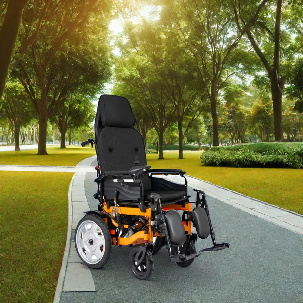 Automatic Lie Down Electric Wheelchair Foldable For The Disable And The Elderly