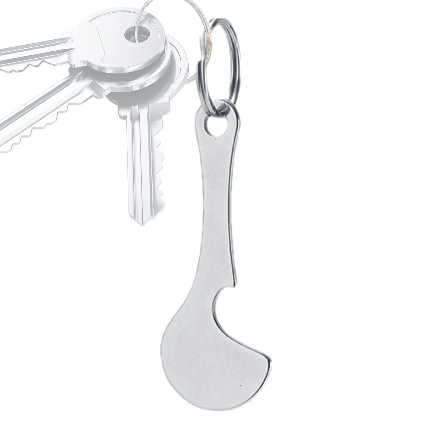Shopping Trolley Coin Holder Keychain
