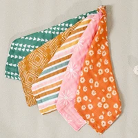 Kangobaby #My Soft Life# New 5pcs Set New Fashion Baby Muslin Cotton Face Towel Breathable Newborn Wash Cloth Size 25x25cm