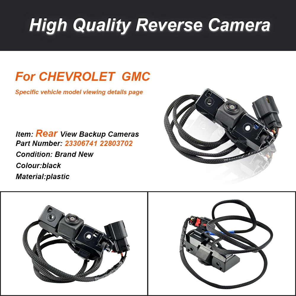 

22803702 Reversing Rear View BackUp Camera Parking Assist VCB-C209 For 2014-2015 Chevrolet Silverado 1500 GMC Sierra