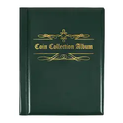 Deluxe Coin Collectible Organizer Album - Premium Storage & Display (Green)