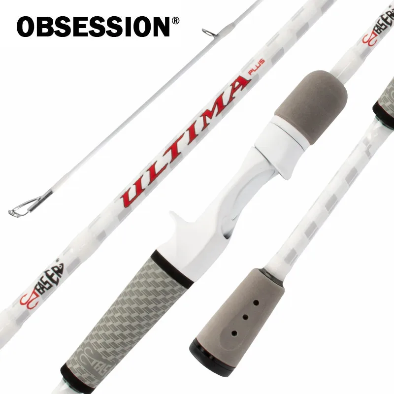 OBSESSION 1.98m 2.13m Spinning Casting 2 Section Fishing Rod Saltwater  Baitcasting Rod For Bass Pike Fast Ultralight Lure Pole