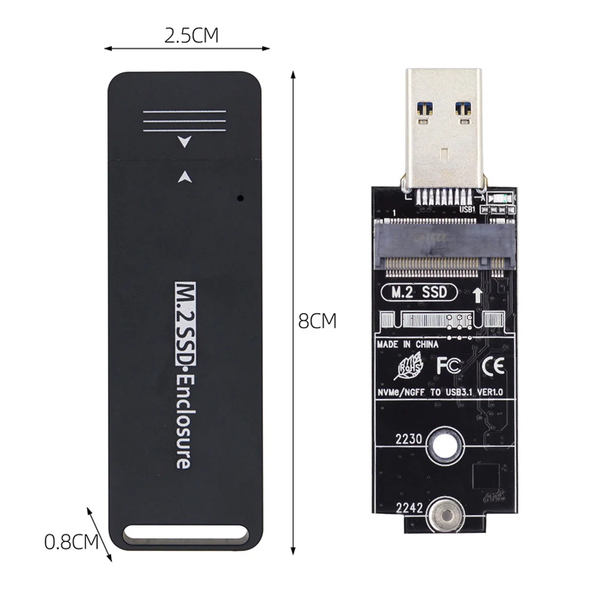 USB 3.0-NVME M-Ű M.2 NGFF SATA SSD  PCBA ̽ , 2230, 2242 RTL9210B Ĩ