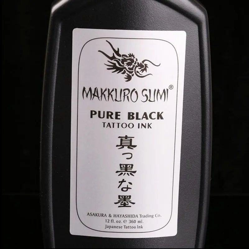 12OZ Super Black MAKKRUO SUMI Tattoo Outlining Ink supply 360ml/bottle