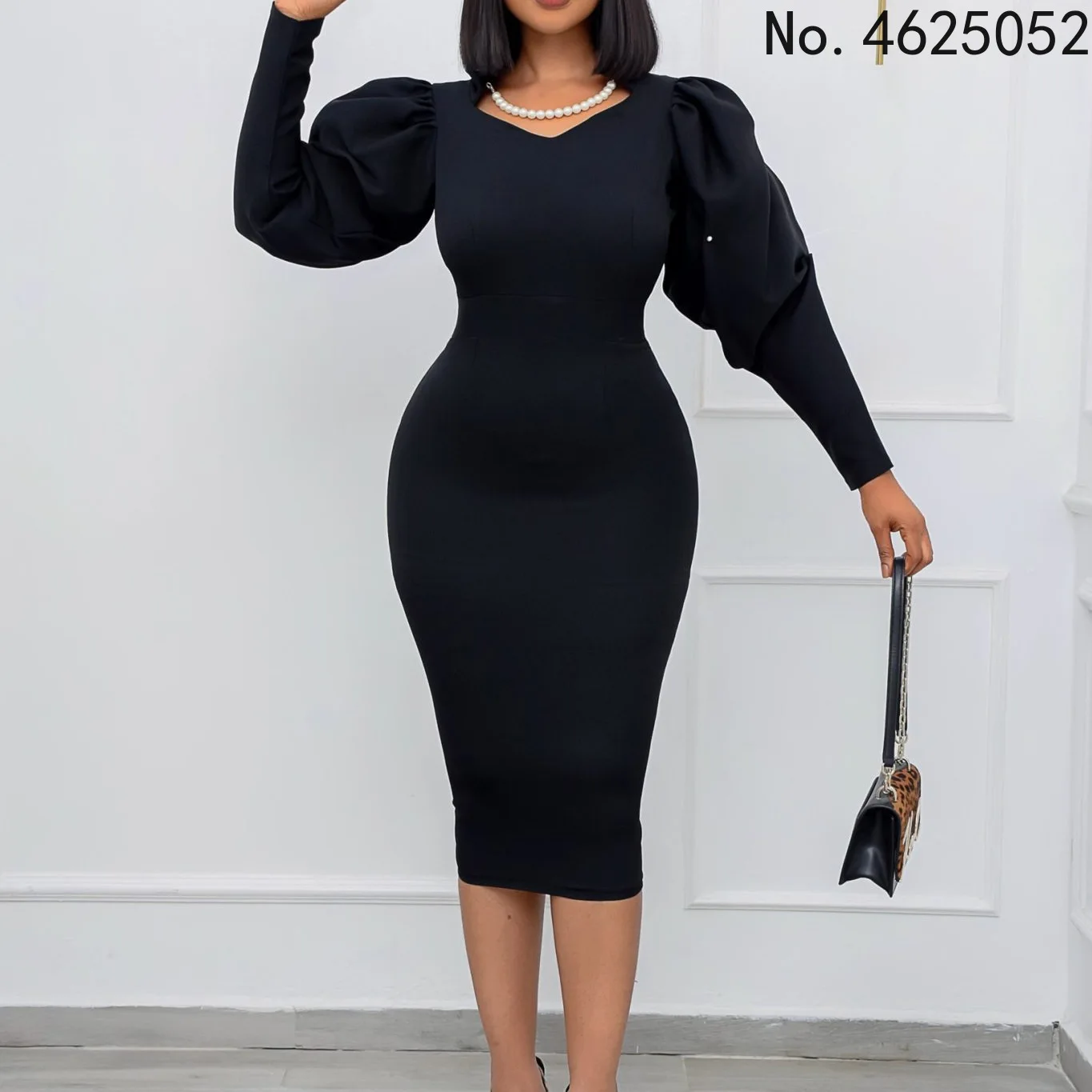 Black Polyester African Dresses 