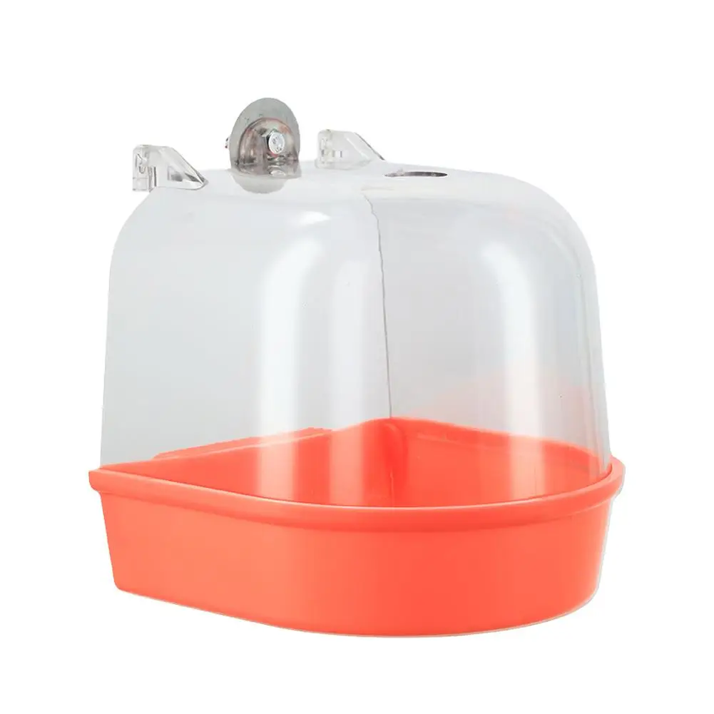 Bird Bath Hanging Waterproof Wear-resistant Easy To Clean Cage-style External Bath Parrots Mynas