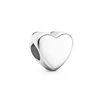 DIY Sparkling Gold Rose Gold Silver Heart Shape Charm Bead Fit Original 925 Sterling Silver Bracelet Women Fashion Jewelry Gift 5