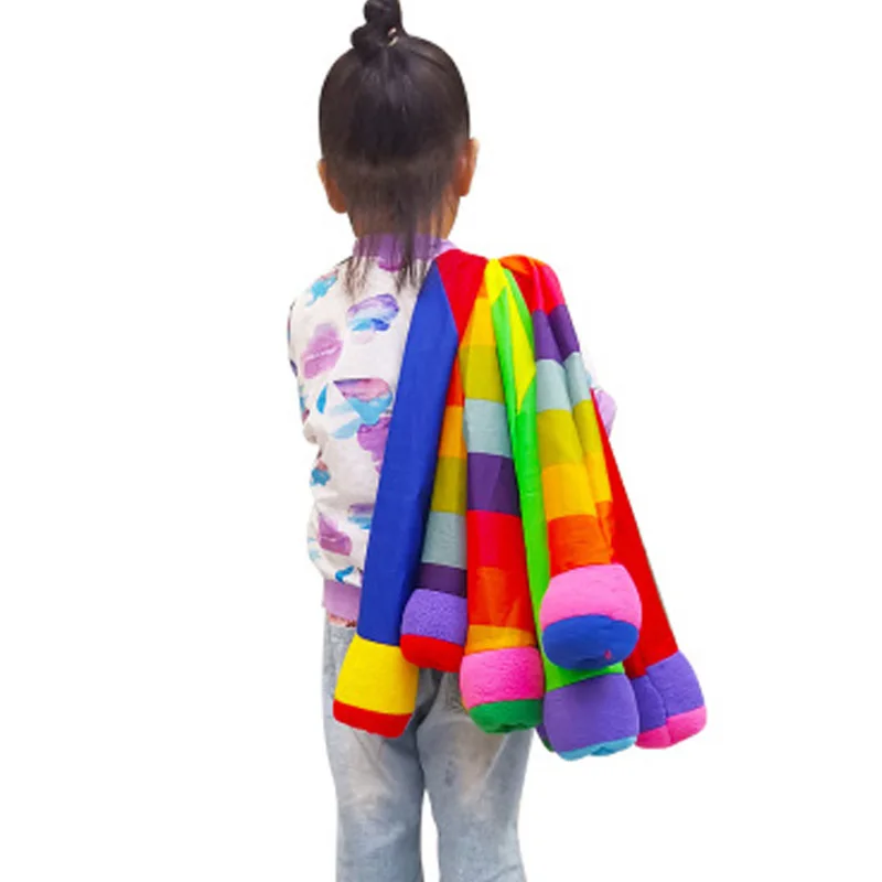 Ballwerfen und Fangen mit Regenbogenschwanz – Spielplatzspiele für Kinder im Kindergarten, Schule, sensorisches Spielen, Outdoor-Spielzeug_voghion.com