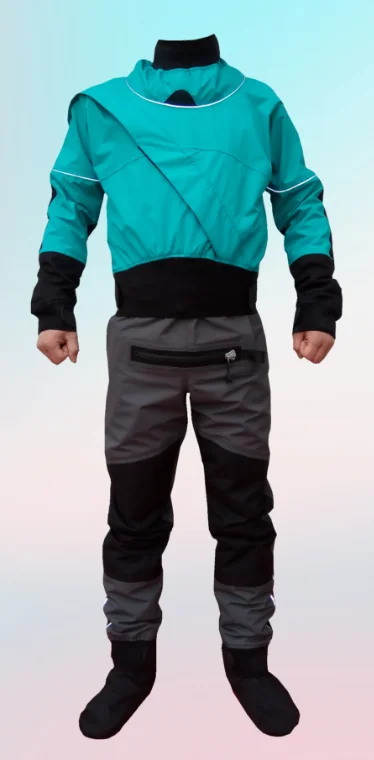 Muta Stagna Impermeabile Traspirante Kayak Dry Suit Per Uomo Jetski Paddleboarding Con Ti-Zip