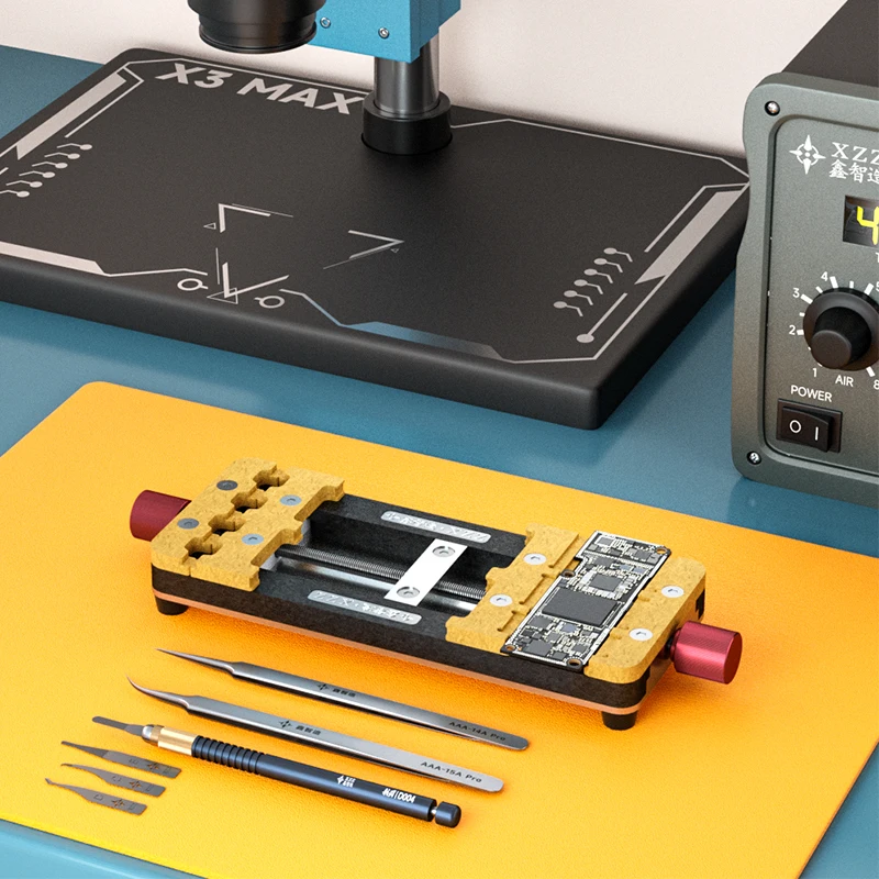 Motherboard Holder Multifunctional Mobile Phone PCB Holder Heating Resistant Clamping Fixture for Phone Motherboard Desoldering Repair motherboard holder