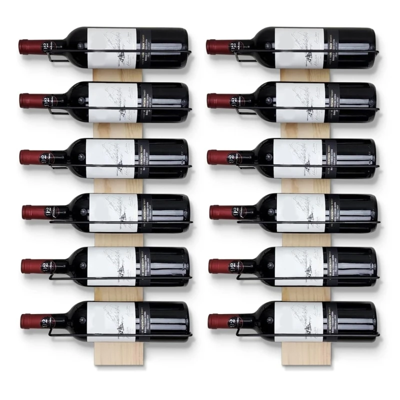 

Durable Wall Mounted Wine Shelf Portable Storage for Wine Enthusiasts