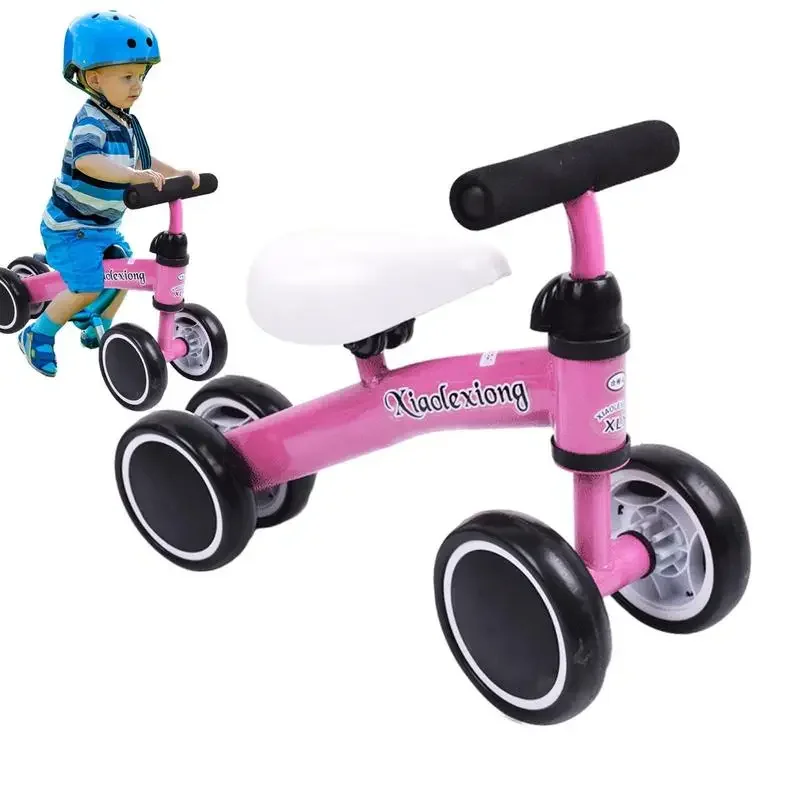 Baby Balance Bike Toys 4 Wheels Non-Pedal for Toddlers Boys & Girls Lightweight Kids First Bike Gifts toddler balance car