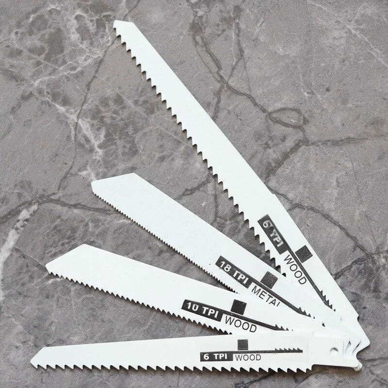 Reciprocating Saw Blade 4pcs Universal Wood and Metal Cutting Coarse and Fine Teeth DIY Professional Use Durable Tools