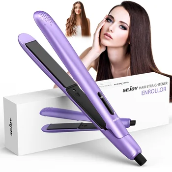 Sejoy 2 in 1 piastra per capelli professionale arricciacapelli ferro piatto riscaldamento rapido bigodino in ceramica stile di capelli 1