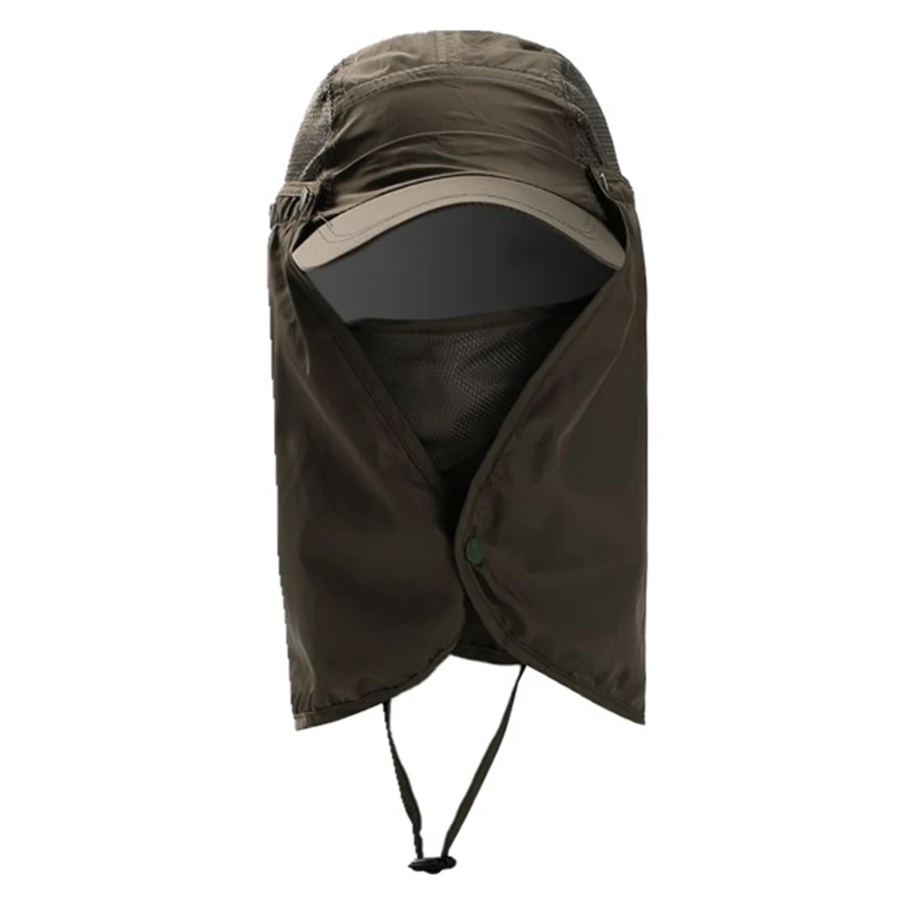 Hiking Visor Hat Face Neck Cover Fishing Sun Protection Cap For Women Men sun hats fishing hats