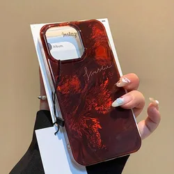 Vintage - Inspired Red Shockproof Phone Case with Advanced Blending Technology - iPhone Air (1)