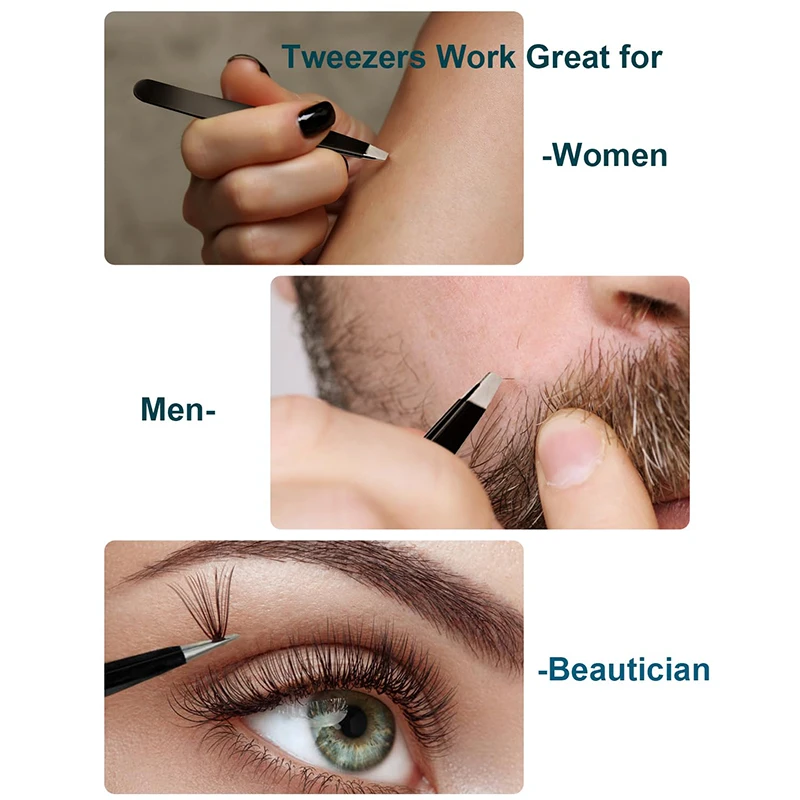 20X(200R) Magnifying Mirror and Eyebrow Tweezers Kit 3.5" Two Suction Cups Magnifier Travel Set magnifying mirror