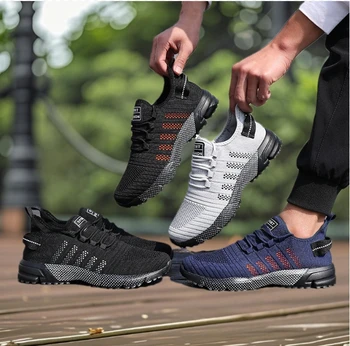 جديد 2025 حذاء الجري الرجالي خفيف الوزن وجيد التهوية شبكي للتزلج أحذية رياضية للرجال أحذية تدريب رياضية مريحة 6