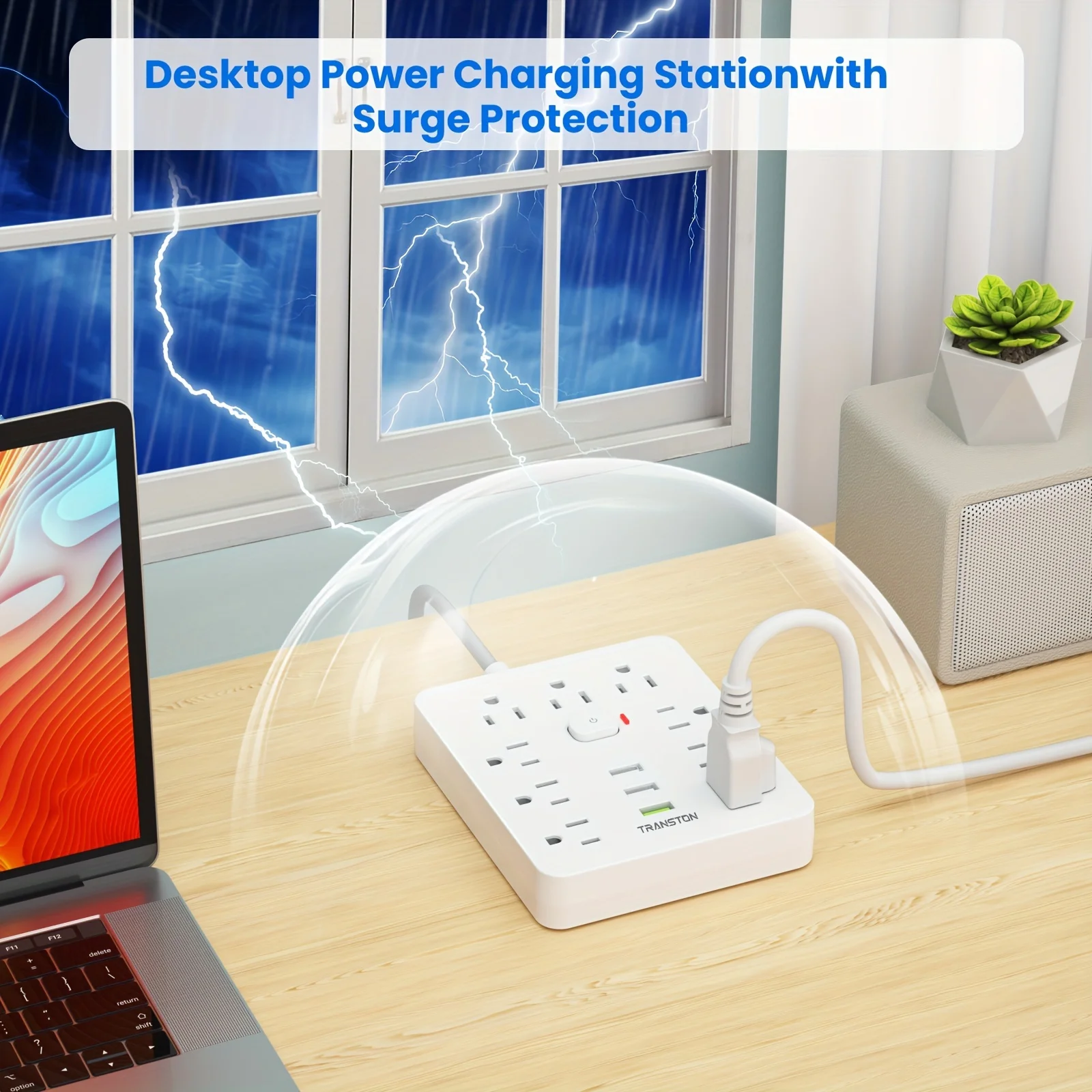 Power Outlet with Surge Protector 4