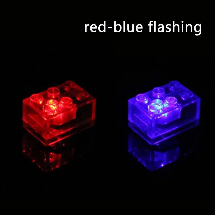 2X3 Moc Creative Luminous Led Lights Brick DIY Enlighten Classic Flashing Building Blocks Compatible Assembles Particles building block toys building block toy building block kits