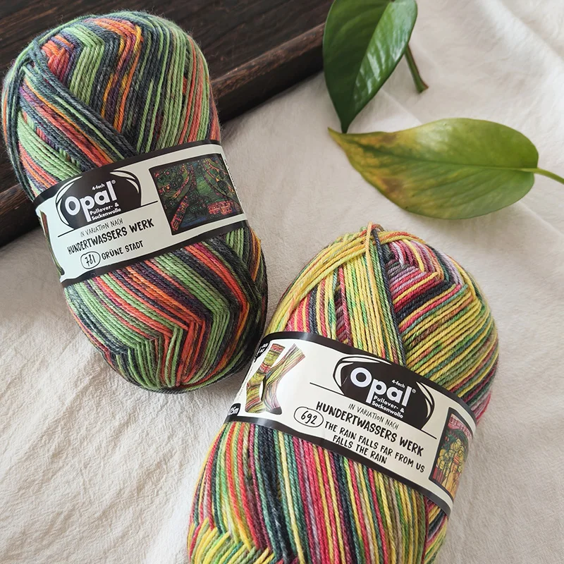 Opal Kollektion nach Hundertwasser Edition 4 75% wool, 25% polyamide/ Nylon socks knitting yarn 5