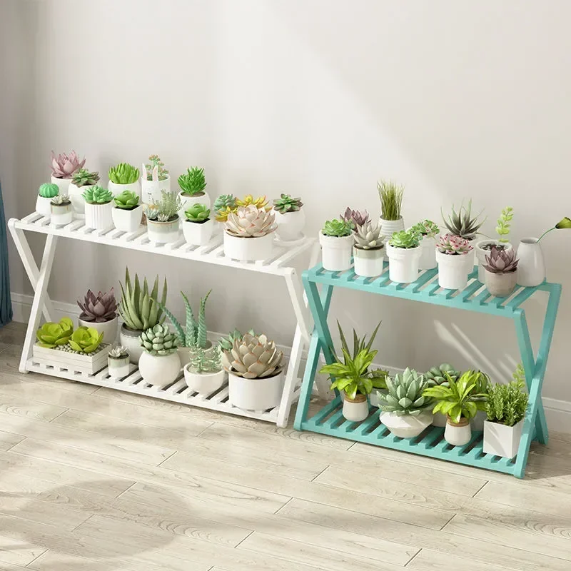 Multilayer Wooden Plant Stand Flower Pots Living Room Outdoor Furniture Succulent Display Planter Holder Shelf Organizer