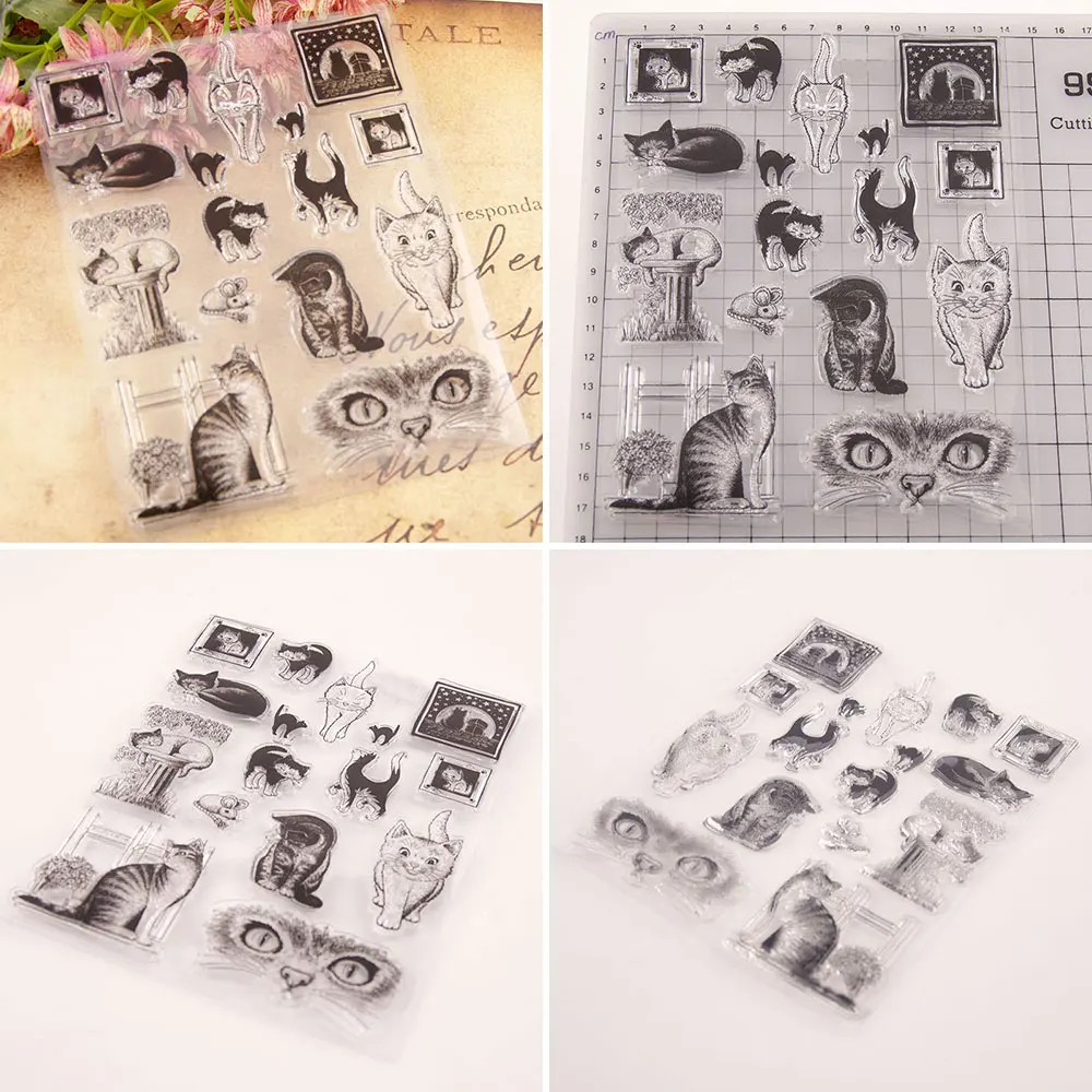 Für Spaß Retro Transparent Silikon Stempel Siegel Ledger Stempel für Scrapbooking DIY Dekor Gummi Stempel Karte, Der Handwerk Liefert – Detail 11