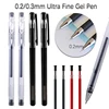0.2 0.3mm Ultra Fine Gel Pen Shool Office Simple Style Signature Pen Replacement Refill Smooth Writing Stationery Supplies 1