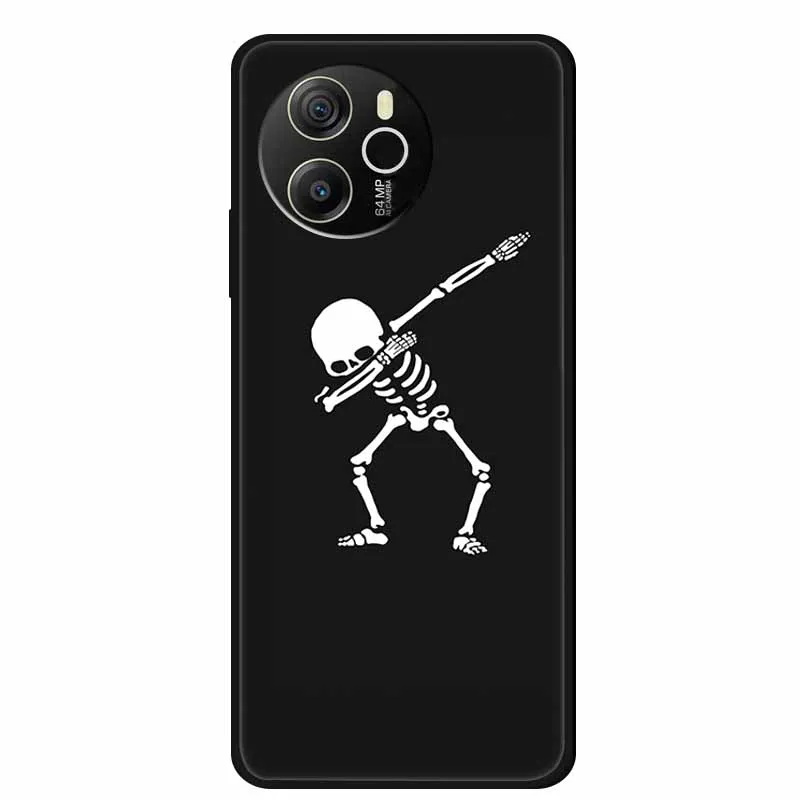 Cartoon Black Silicone Soft TPU Phone Cover - Protective Case