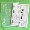 26pages English 26 letter Phonics DIY flip book Early education Material teaching aids learning toys coloring practice worksheet 6