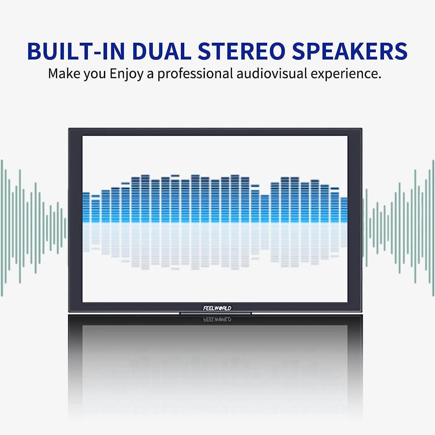 FEELWORLD DH101 10.1 Inch Portable Monitor External Screen Computer Display with USB Type-C HDMI Dual Speakers for Laptop Phone