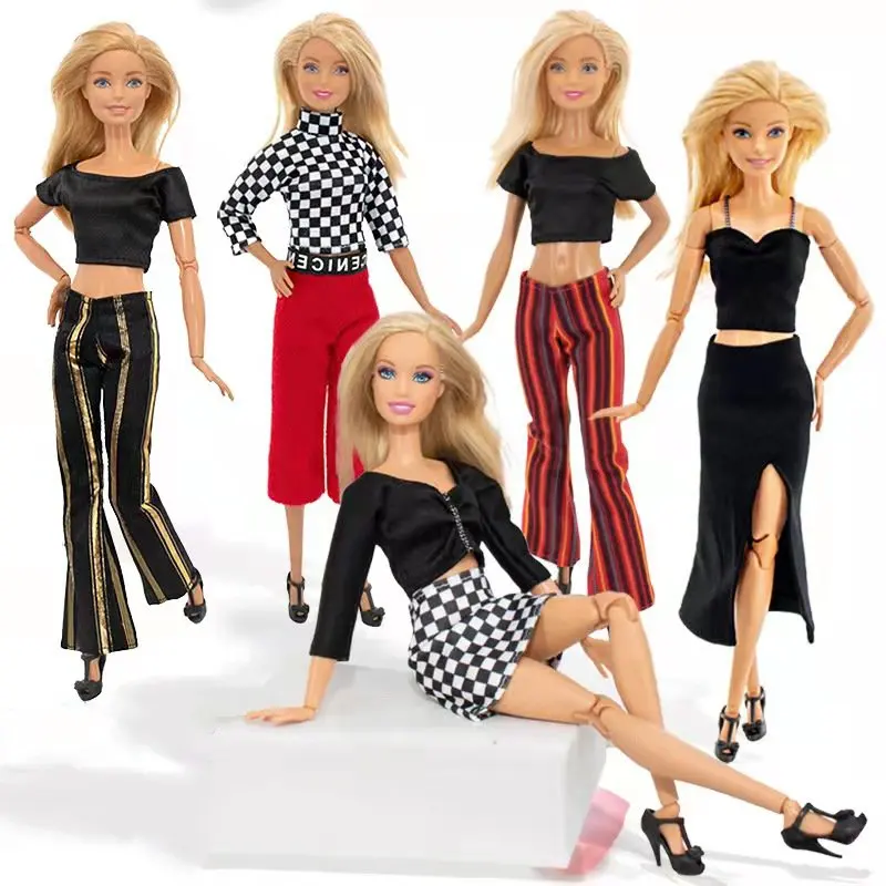 NK-Ensemble jupe et robe à la mode pour Barbie, vêtements beurre, accessoires fille, jouets cadeaux, 1/6, JJ