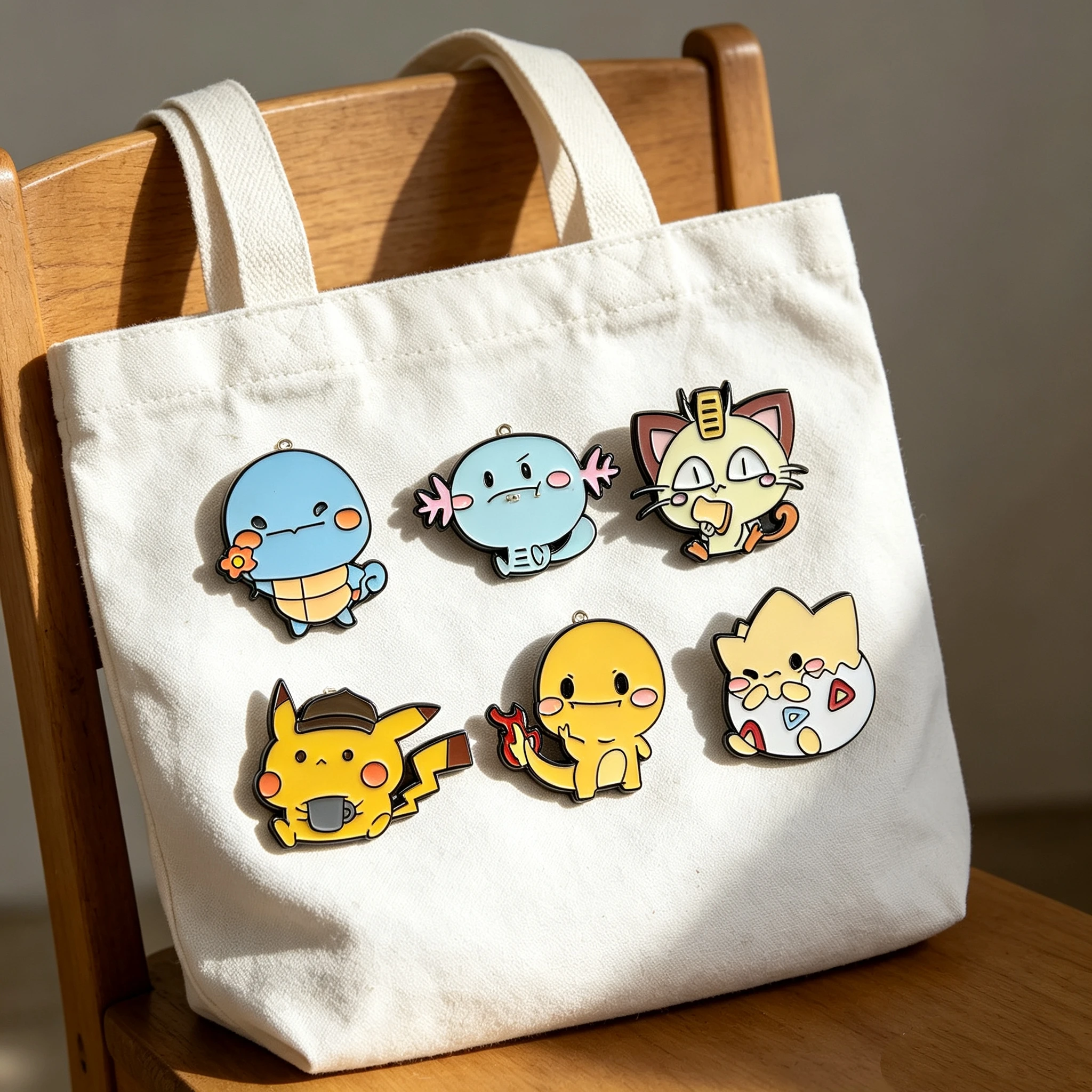 Set of 6 Adorable Cartoon Enamel Metal Pins for Jackets, Backpacks, and Clothing Accessories