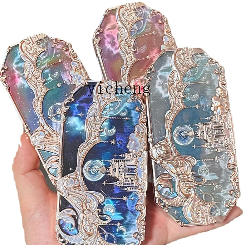 

Zc Eye Shadow Plate Moonlight Mermaid Five-Color Gem Broken Feeling Earth Color Blue Shiny Crystal Sequins Matte Female