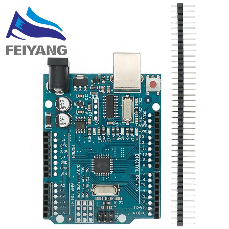 UNO R3 Entwicklung Bord ATmega328P CH340 CH340G Für Arduino UNO R3 Mit Gerade Pin Header mit Kabel – Detail 4