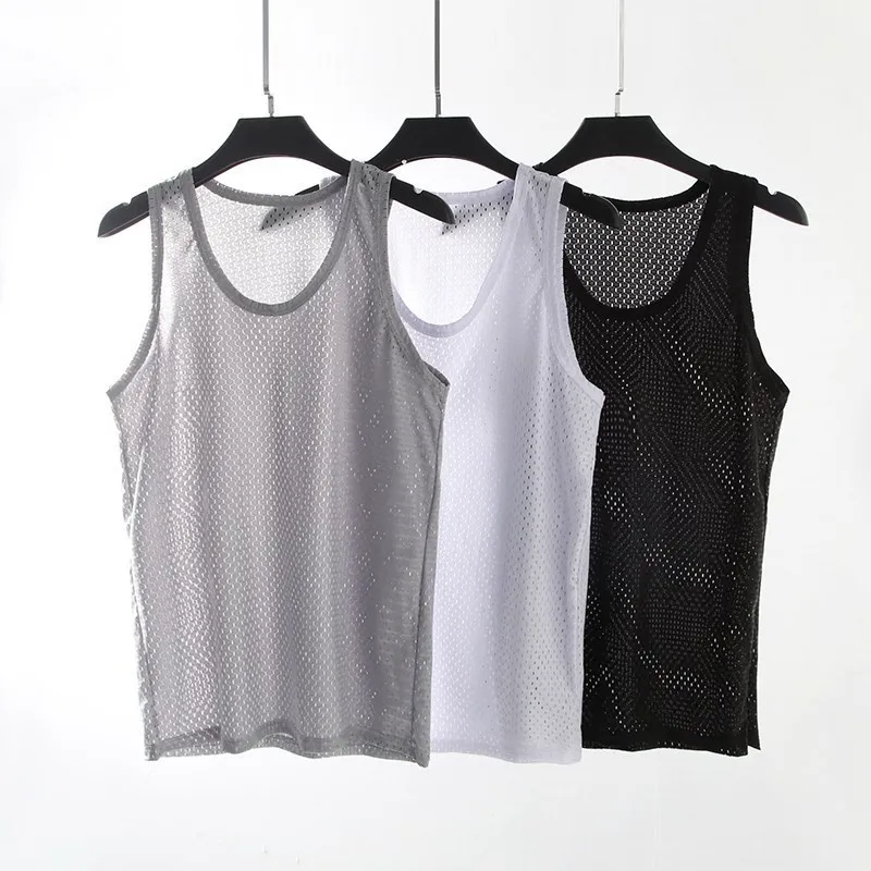 Quick dry Mens Underwear Sleeveless Tank Top Solid Muscle Vest Undershirts O-neck Gymclothing T-shirt men's vest free customized logo men s basketball suit set summer quick drying training clothing men s breathable sleeveless tank top set