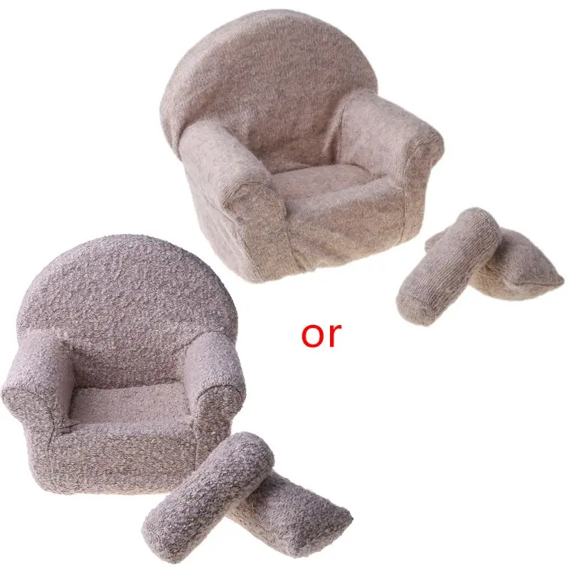 3 Pcs Newborn Photography Props Baby Posing Sofa Pillow Set Infant Photo  Chair Decoration Fotografia Accessory