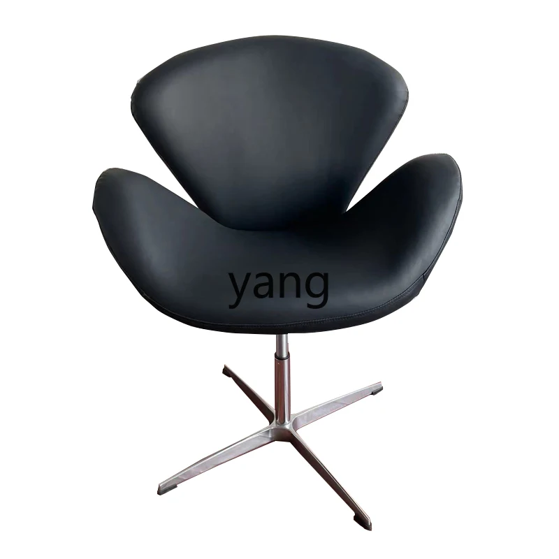 

Yjq Leisure Designer Sofa Armchair Light Luxury Living Room Internet Celebrity Rotating Egg Shell Swan Chair