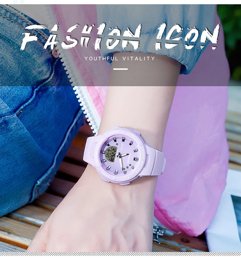 Sanda Hot Selling Styles Various Colors Fashion Trends Outdoor Leisure Male and Female Middle School Student Watch relógio
