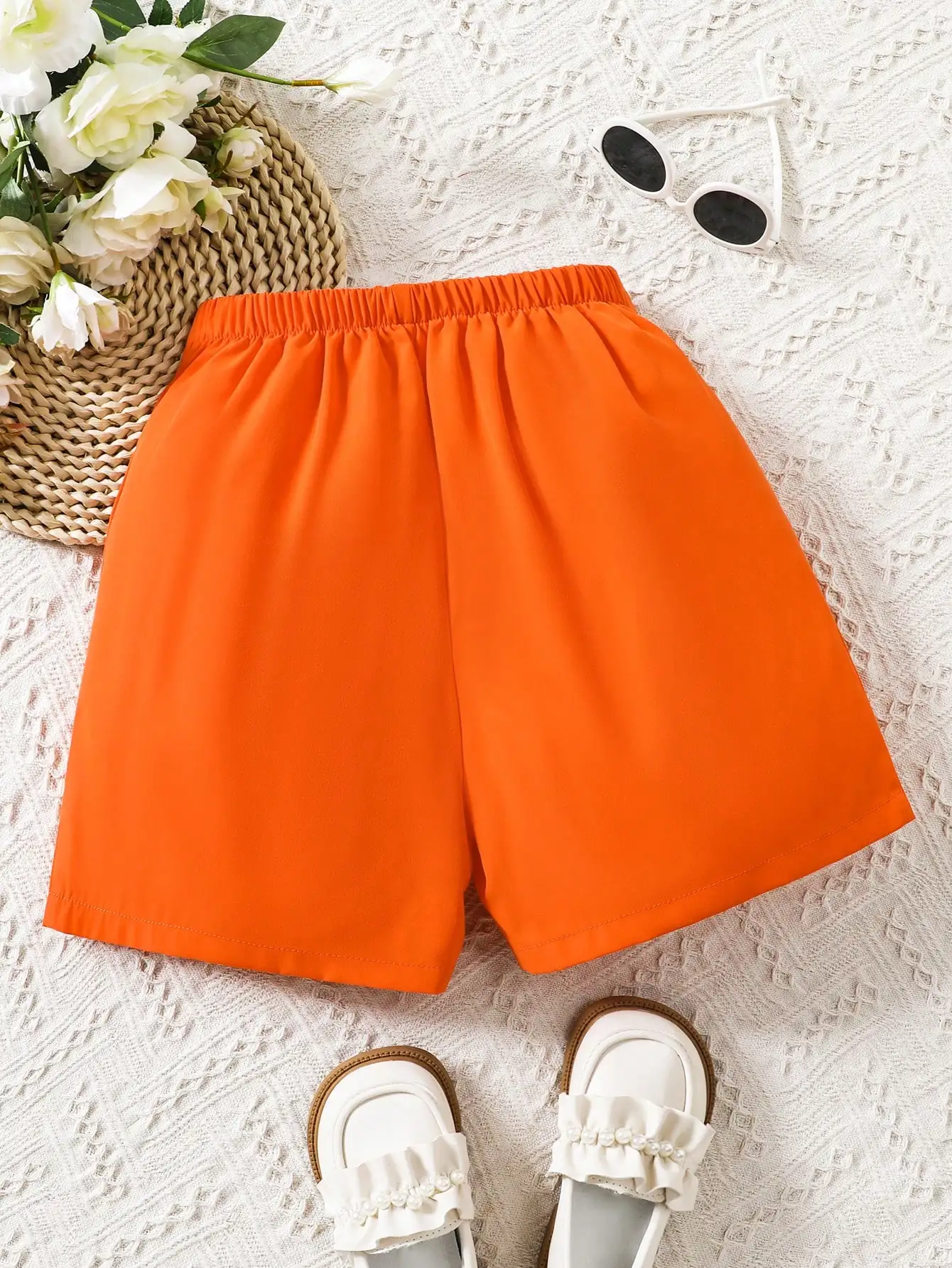 Summer Work Shorts For Girls Simple High Waisted Casual And Versatile Loose And Slim Wide Leg Korean Version Of Girls' Pants