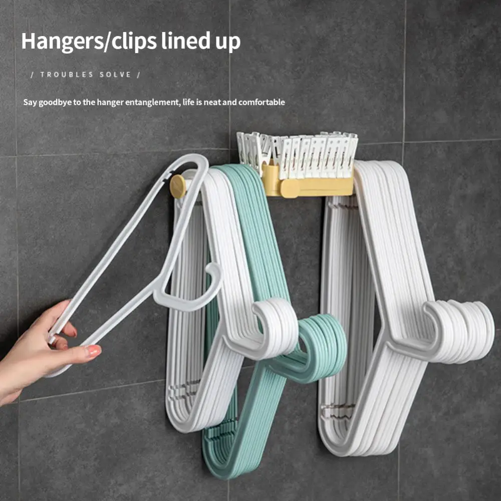 Punch-free Towel Rack Multifunctional Retractable Concealed Hanger Storage Rack Organizer Hanger Clothes Support Clip Accessorie