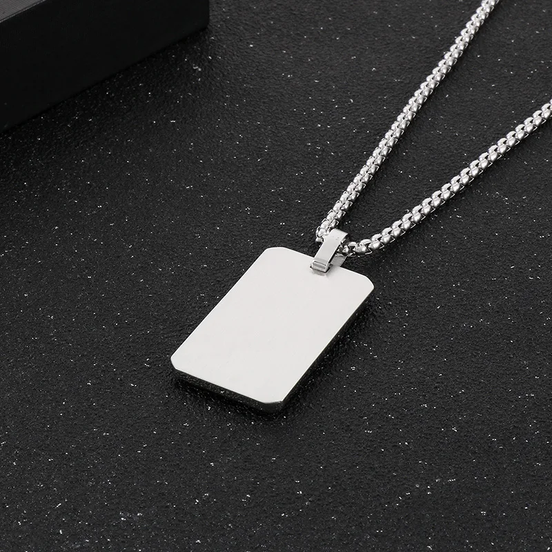 Zilveren rechthoekige hanger, sierlijke rechthoekige bedel oorbellen ketting voor het maken van sieraden: - Nederland
