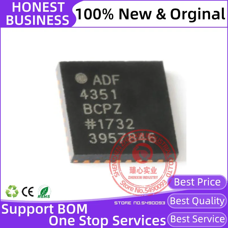 

ADF4351BCPZ LFCSP-32 ADF4351BCPZ-RL7 Phase Locked Loops - PLL 34-4400MHz PLL with Integrated VCO
