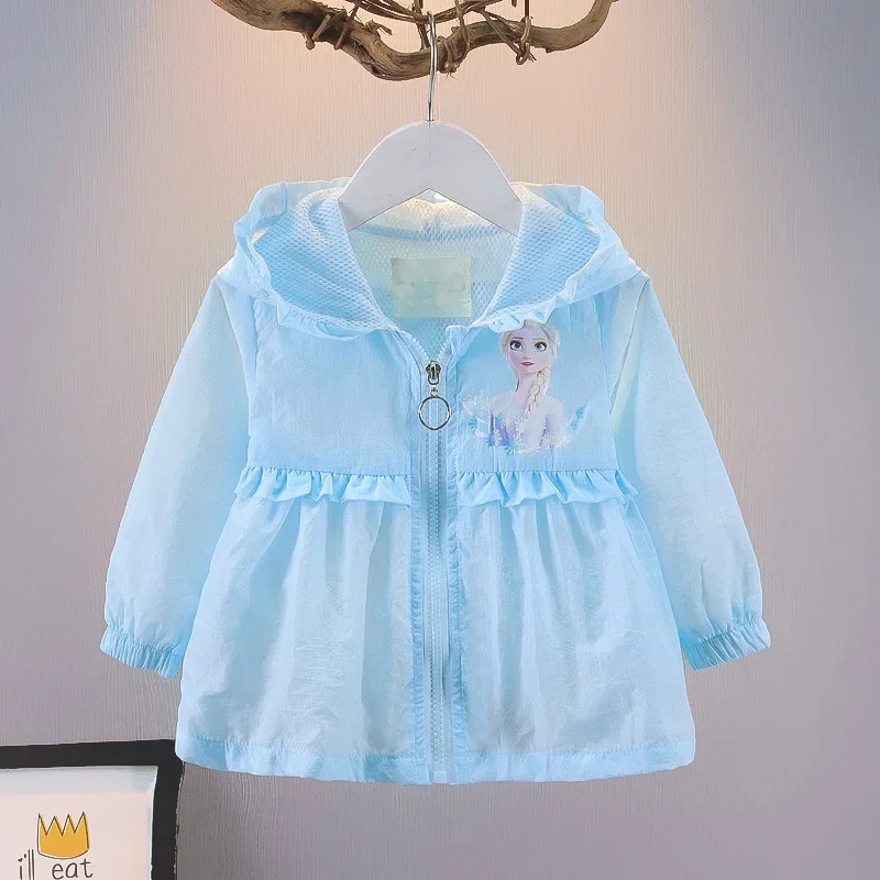 Baby Style Elsa Princess Jacket Air-conditioning Clothing Girls Sun Protection Clothing Spring and Summer