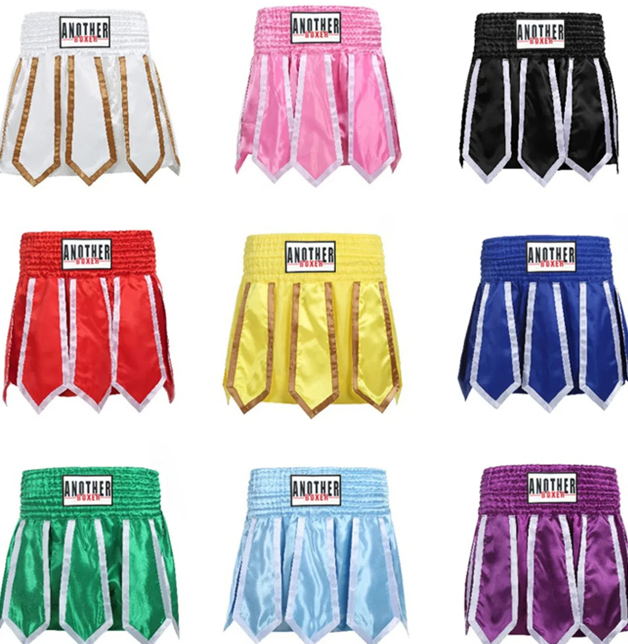 Streamer Style Boxing Training Trunks Free Fighting Sanda Half Pants Muay Thai Shorts For Men Women And Kids Arena Competition mma shorts